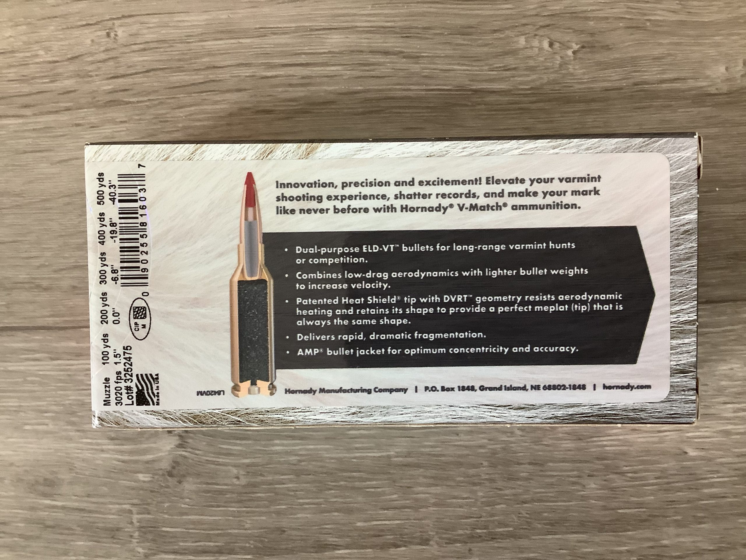 Hornady, V-MATCH, 6MM ARC, 80 Grain, ELD-VT, 20 Round Box - Image 2