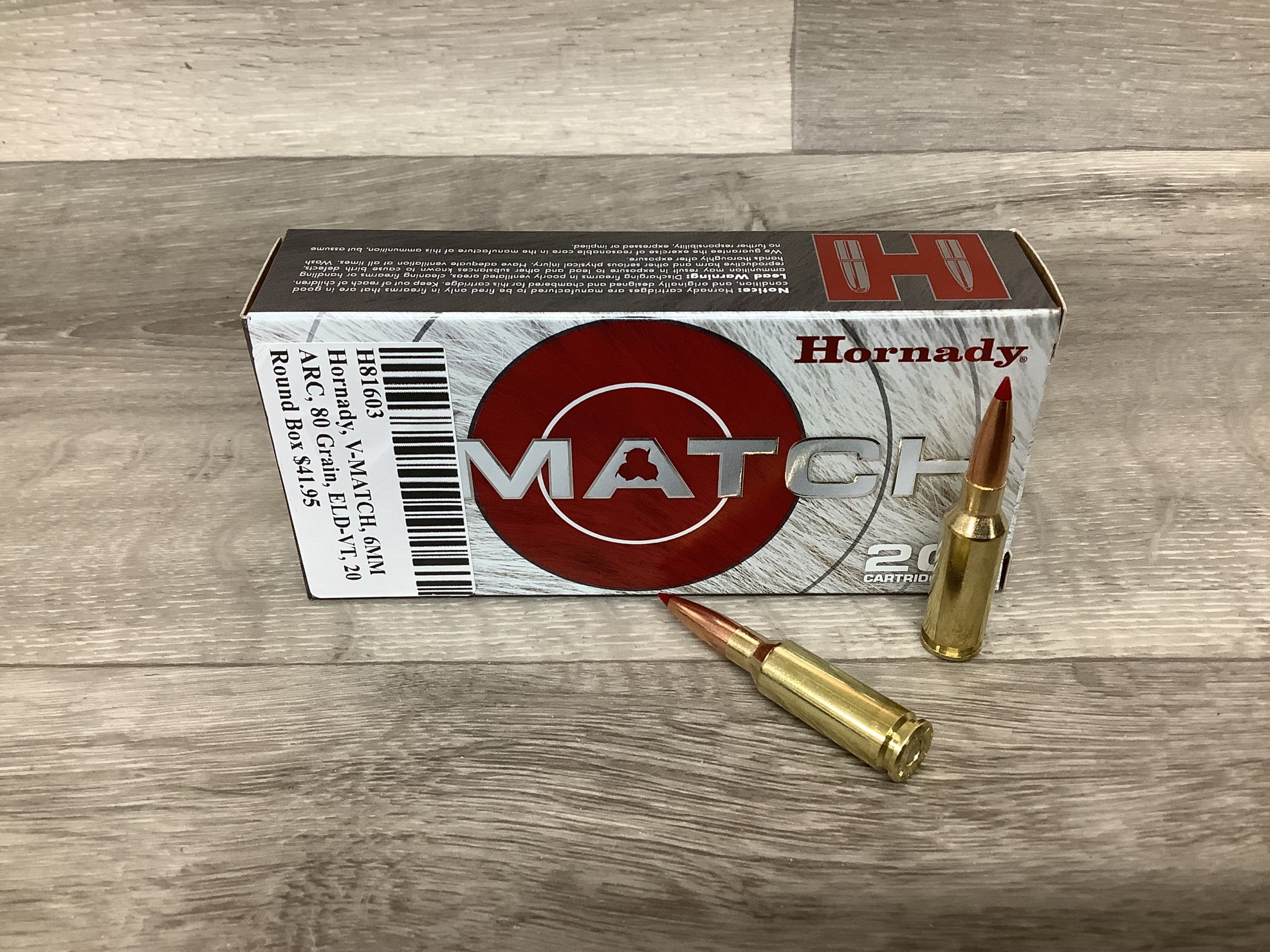 Hornady, V-MATCH, 6MM ARC, 80 Grain, ELD-VT, 20 Round Box - Image 4