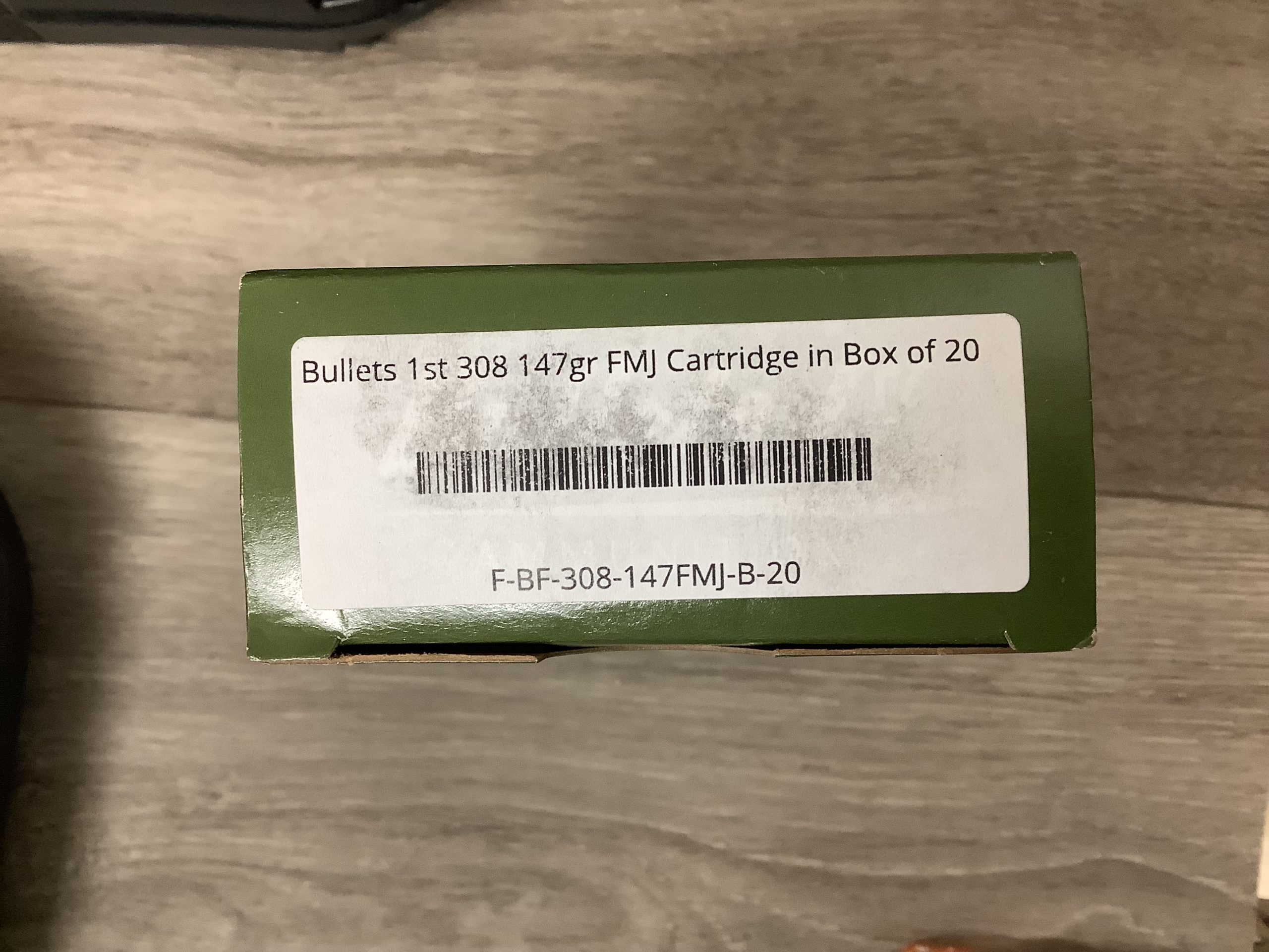 Bullet 1st .308 WIn 147 gr FMJ 20-ct - Image 2